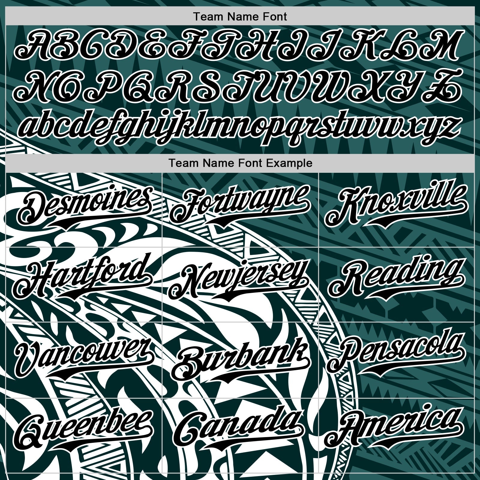 Custom Teal Black-White 3D Polynesian Style Islander Authentic Baseball Jersey