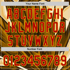 Custom Brown Red-Yellow 3D Pattern Design Burner Costumes Desert Authentic Baseball Jersey