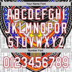 Custom Black White-Fire Red 3D Pattern Design Burner Costumes Tribal Authentic Baseball Jersey