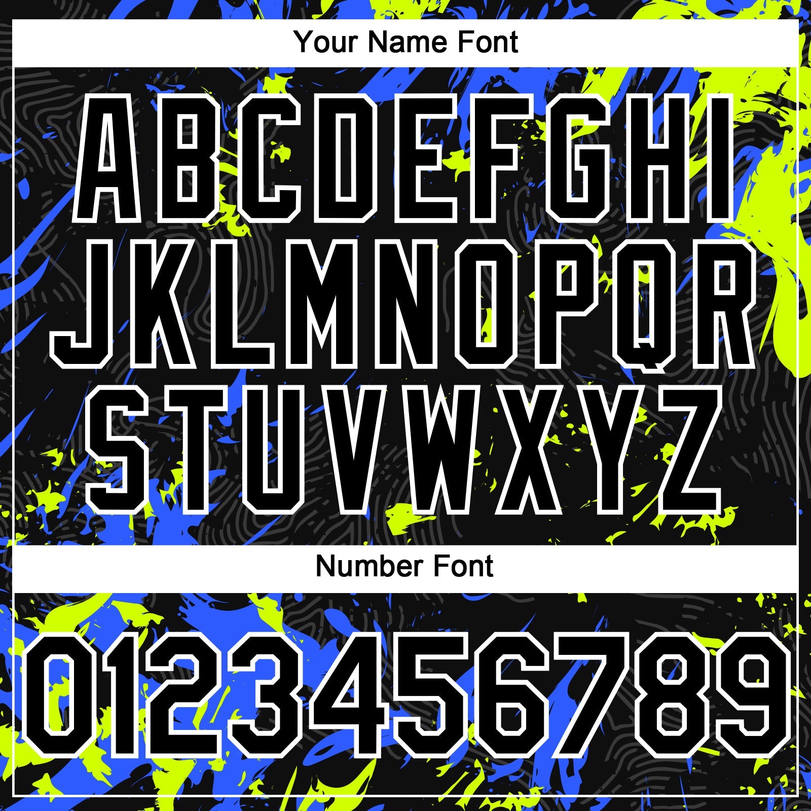 Custom Black Royal Neon Green-White 3D Pattern Design Splash Authentic Baseball Jersey