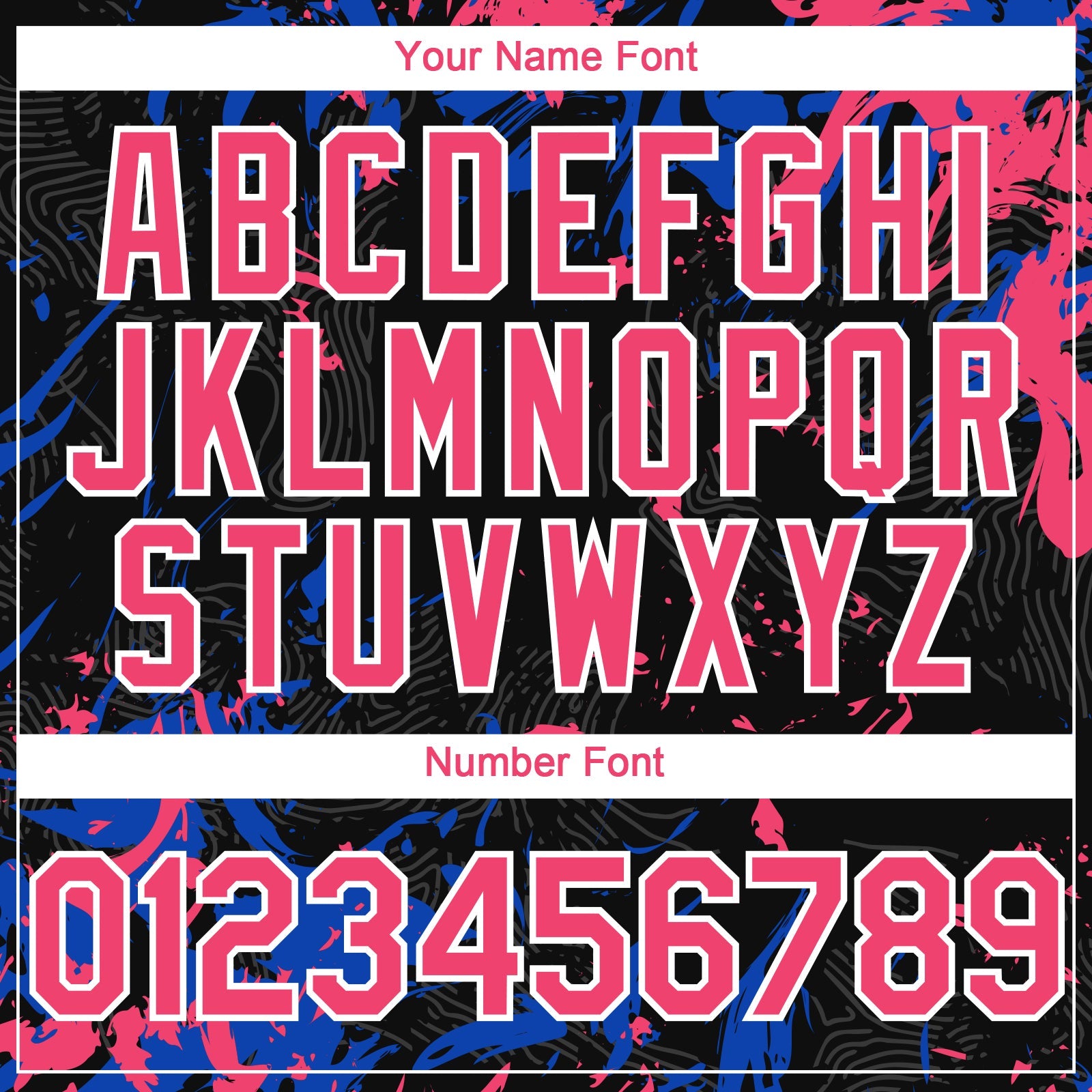 Custom Black Neon Pink Thunder Blue-White 3D Pattern Design Splash Authentic Baseball Jersey