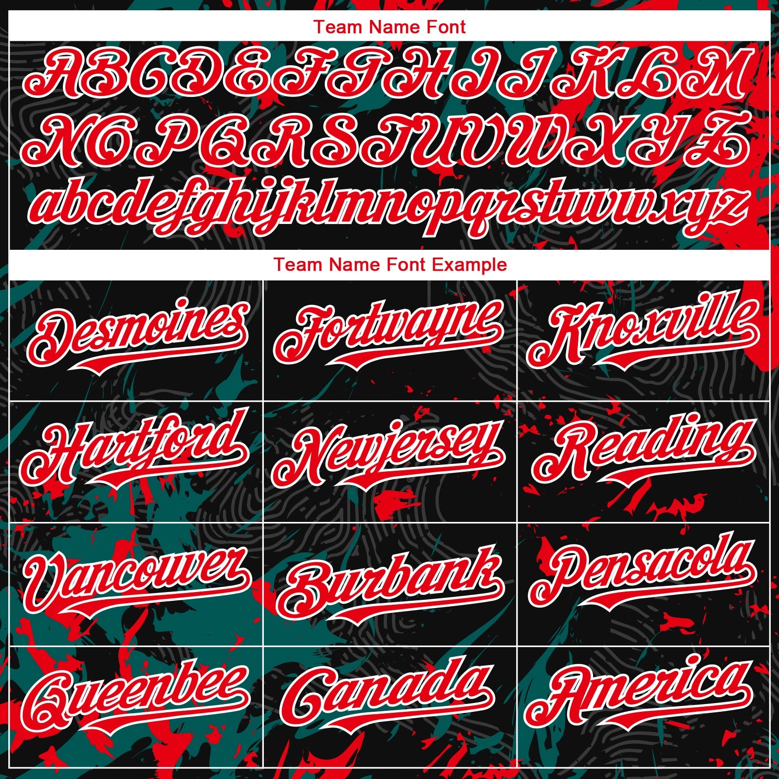 Custom Black Fire Red Midnight Green-White 3D Pattern Design Splash Authentic Baseball Jersey