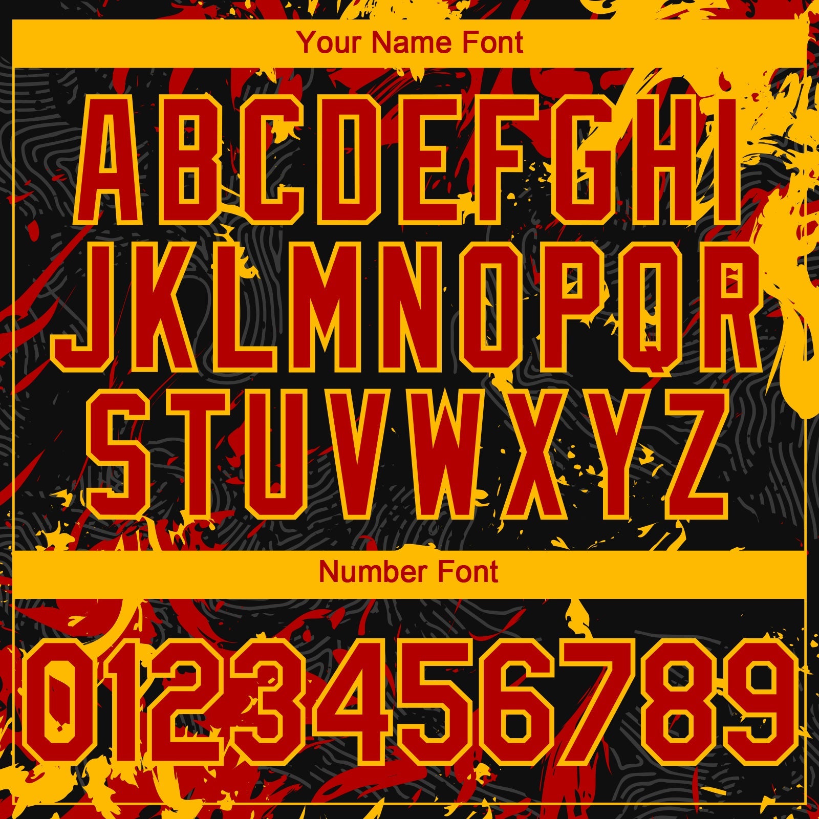 Custom Black Red-Gold 3D Pattern Design Splash Authentic Baseball Jersey