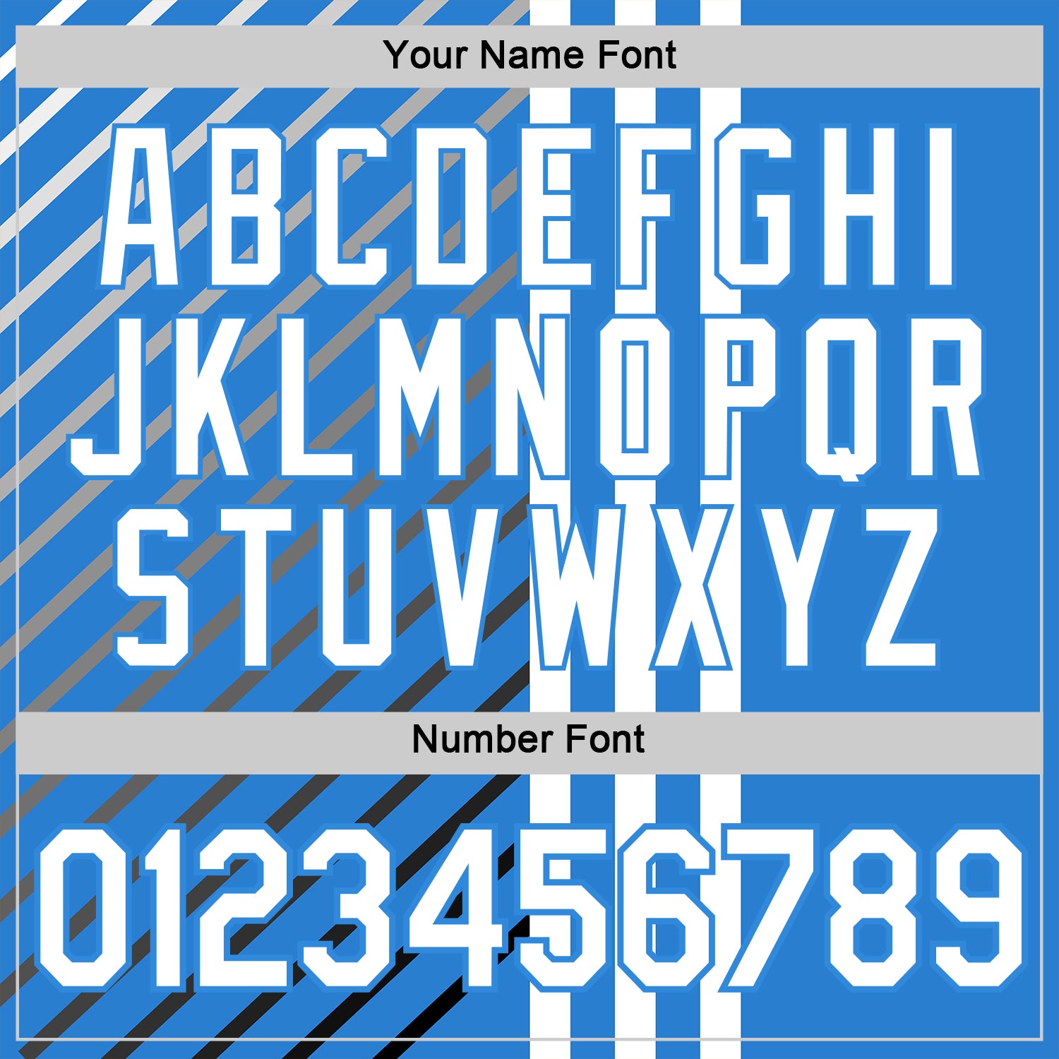 Custom Blue White Powder Blue Gray-Black 3D Pattern Design Argentina Stripe Sportswear Performance T-Shirt