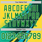 Custom Yellow Grass Green Blue-White 3D Pattern Design Brazil Sportswear Performance T-Shirt