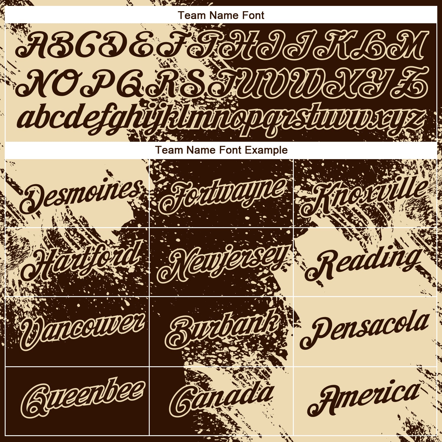 Custom Brown Cream 3D Pattern Design Abstract Brush Stroke Performance T-Shirt