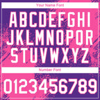 Custom Purple White-Pink 3D Pattern Design Abstract Brush Stroke Performance T-Shirt