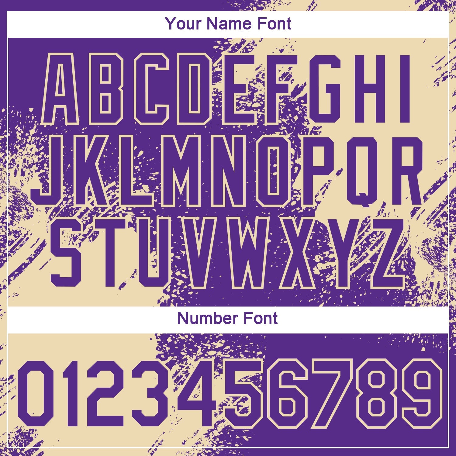 Custom Purple Cream 3D Pattern Design Abstract Brush Stroke Performance T-Shirt