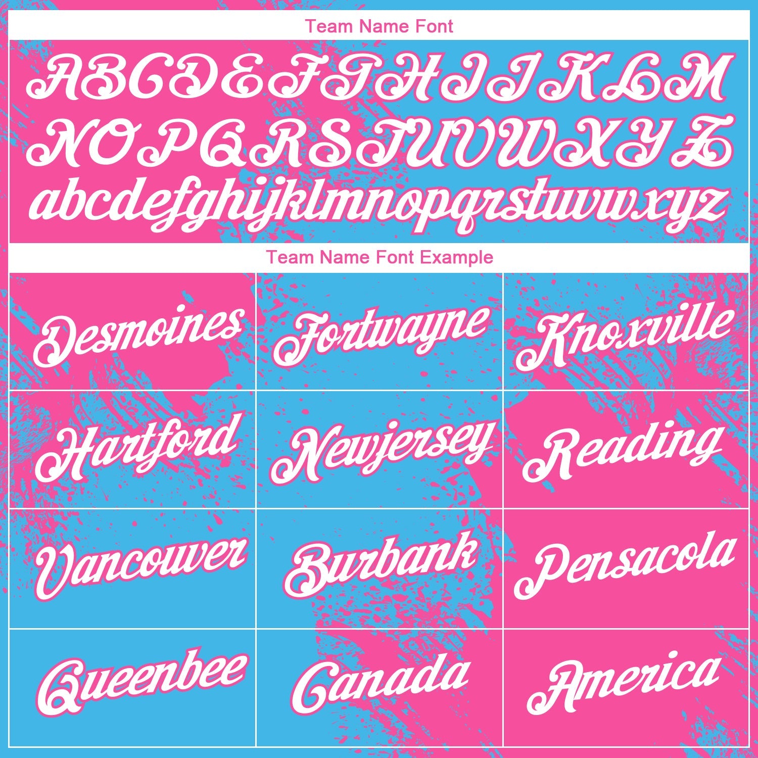 Custom Sky Blue White-Pink 3D Pattern Design Abstract Brush Stroke Performance T-Shirt