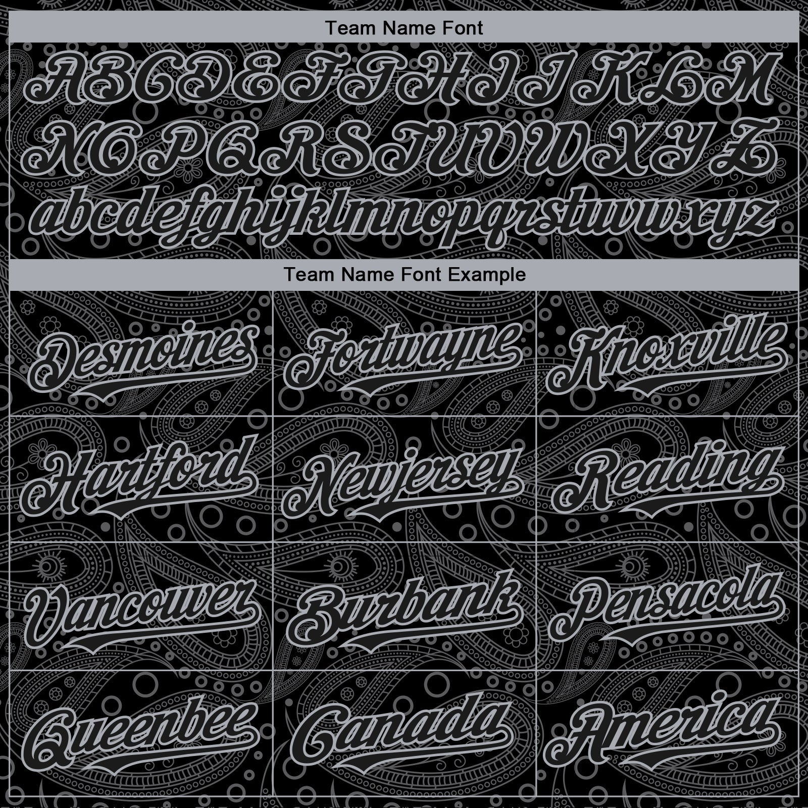 Custom Black Gray 3D Pattern Design Rave Party Ethnic Paisley Bandana Authentic Baseball Jersey