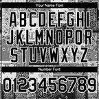 Custom Black Gray-White 3D Pattern Design Rave Party Ethnic Paisley Bandana Authentic Baseball Jersey