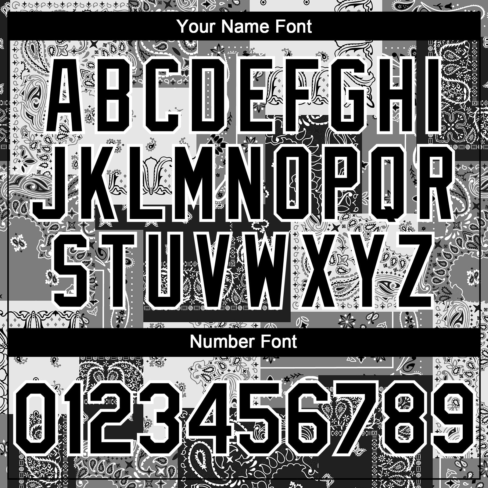 Custom Black Gray-White 3D Pattern Design Rave Party Ethnic Paisley Bandana Authentic Baseball Jersey