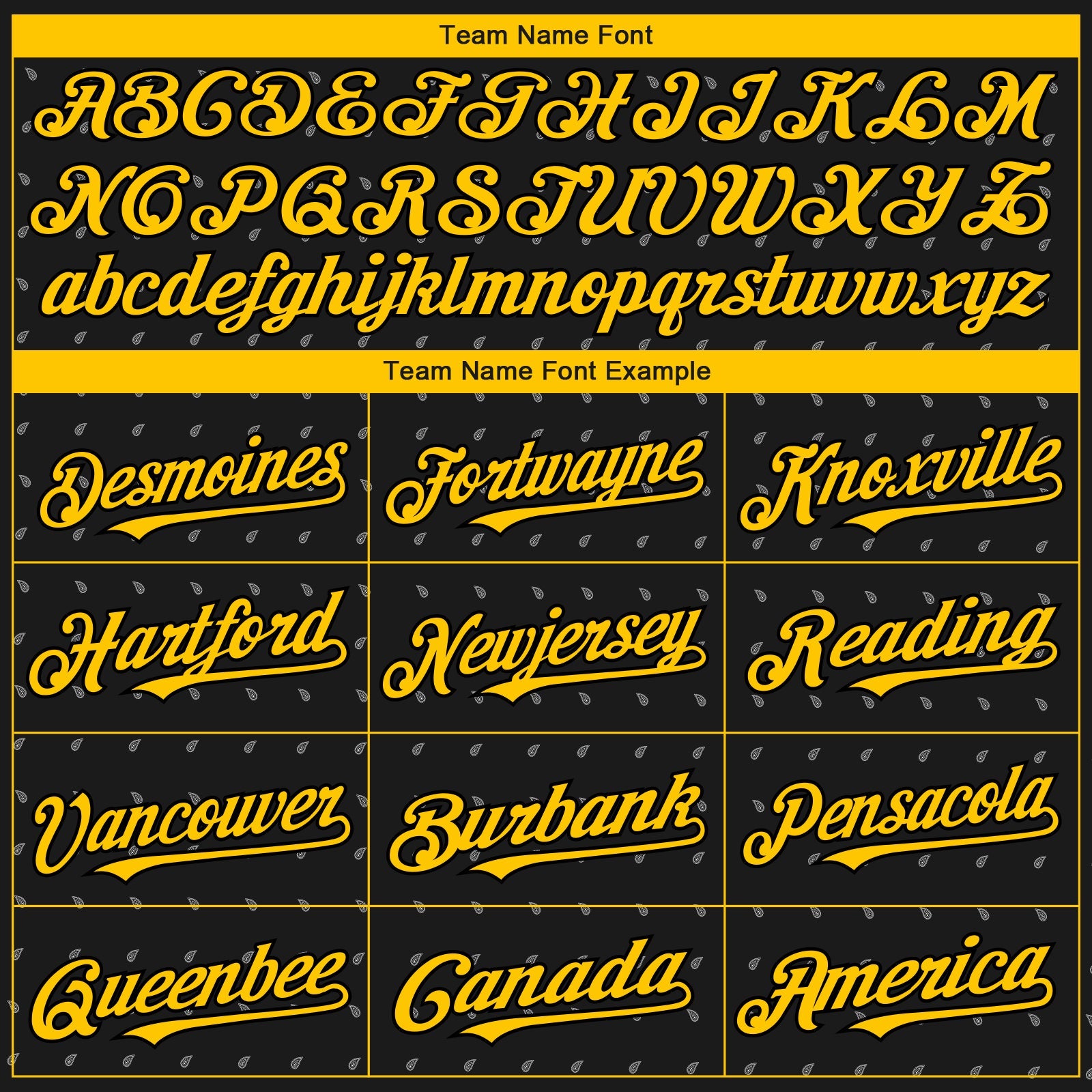 Custom Black Yellow 3D Pattern Design Rave Party Ethnic Paisley Bandana Authentic Baseball Jersey