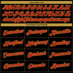 Custom Black Red-Old Gold 3D Pattern Design Gradient Style Twinkle Star Performance T-Shirt