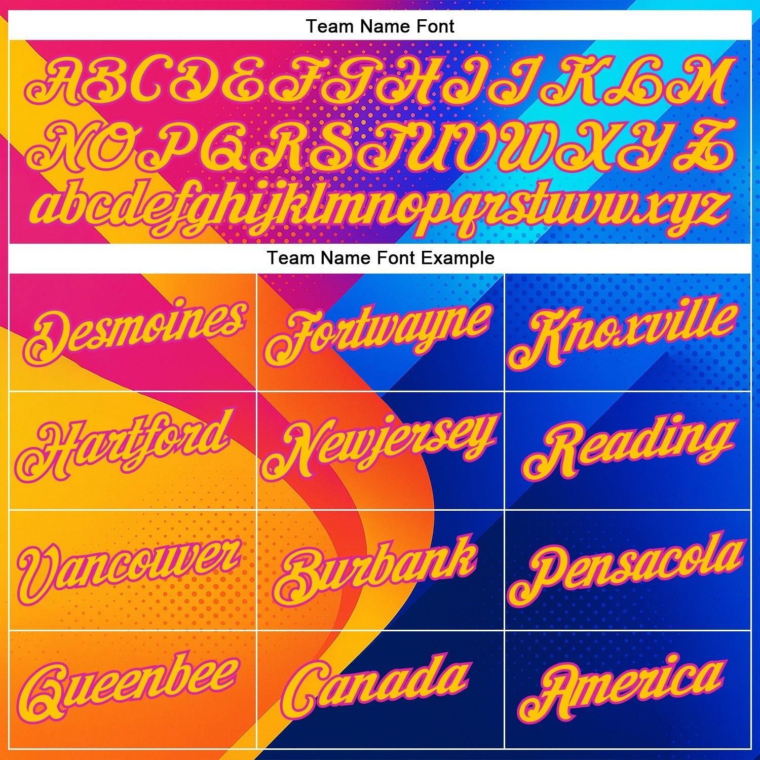 Custom Deep Pink Yellow-Blue 3D Pattern Design Neon Chromatic Sportswear Performance T-Shirt