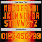 Custom Yellow Orange 3D Pattern Design Gradient Spain Sportswear Performance T-Shirt