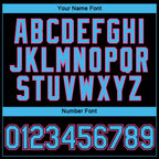 Custom Black Sky Blue-Pink 3D Miami City Edition Fade Fashion Performance T-Shirt