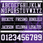 Custom Black White-Purple 3D Pattern Abstract Brush Stroke Authentic Football Jersey