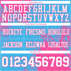 Custom Sky Blue White-Pink 3D Pattern Abstract Brush Stroke Authentic Football Jersey