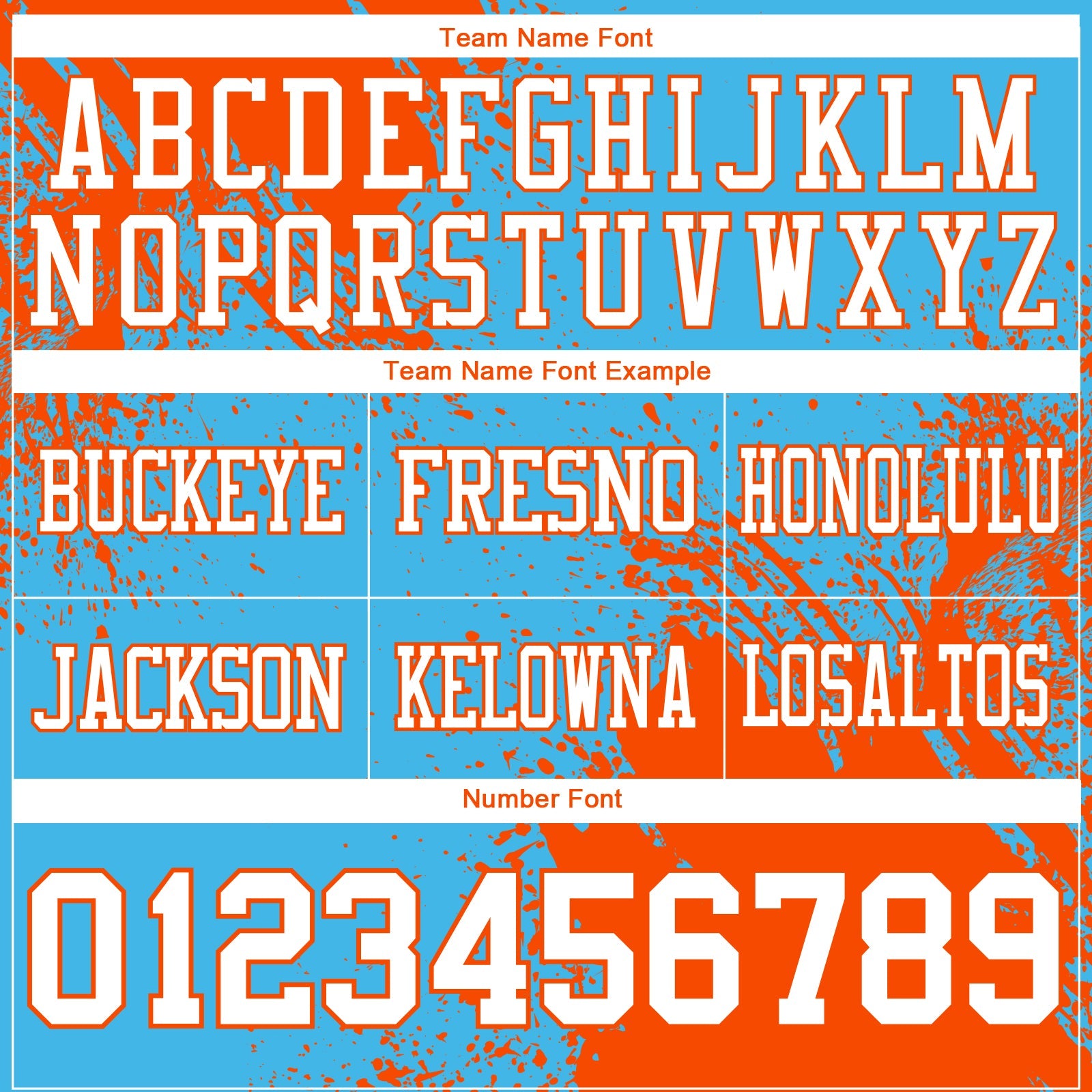 Custom Sky Blue White-Orange 3D Pattern Abstract Brush Stroke Authentic Football Jersey