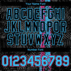 Custom Black Pink-Sky Blue 3D Hawaii Tropical Palm Leaves Authentic Baseball Jersey