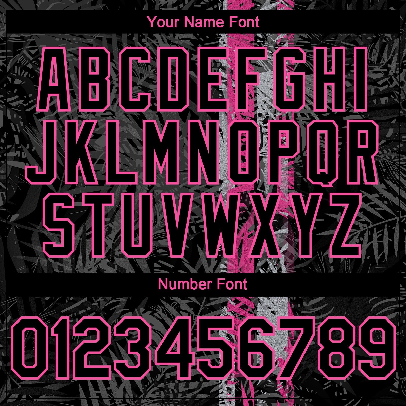 Custom Black Pink 3D Hawaii Tropical Palm Leaves Authentic Baseball Jersey