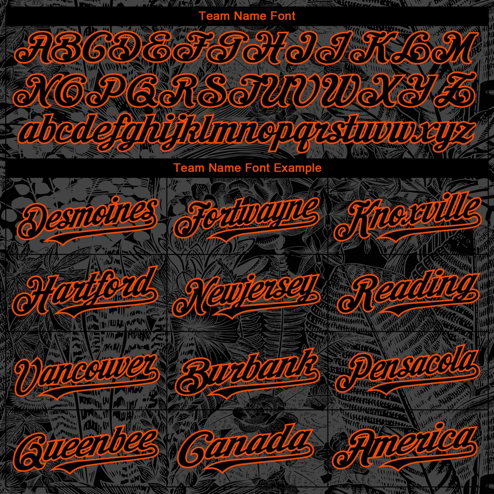 Custom Black Orange 3D Hawaii Tropical Palm Leaves And Animal Leopard Authentic Baseball Jersey