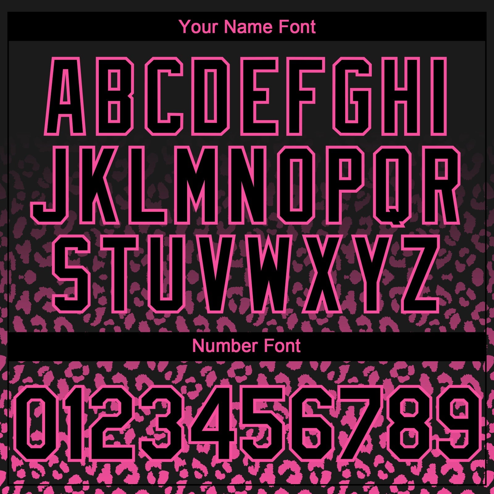 Custom Black Pink 3D Pattern Design Gradient Leopard Print Authentic Baseball Jersey