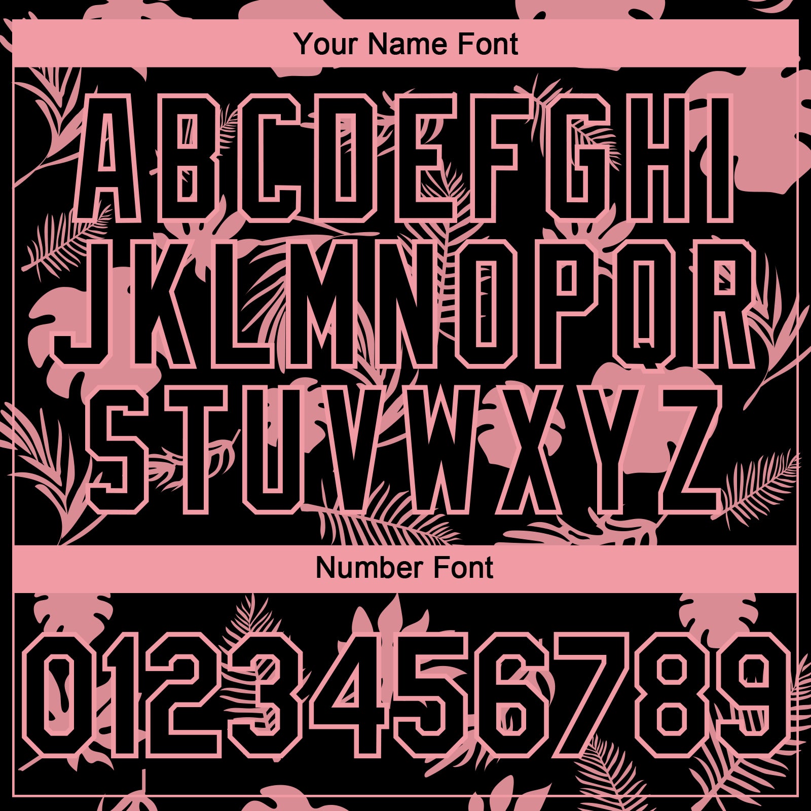 Custom Black Medium Pink 3D Hawaii Palm Leaves Authentic Baseball Jersey