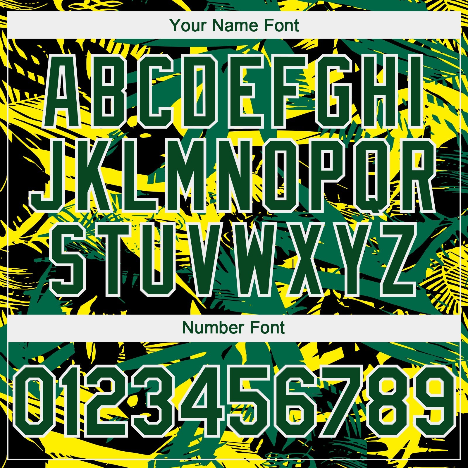 Custom Green White 3D Hawaii Palm Leaves Authentic Baseball Jersey