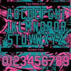 Custom Black Pink-Teal 3D Hawaii Palm Leaves Authentic Baseball Jersey