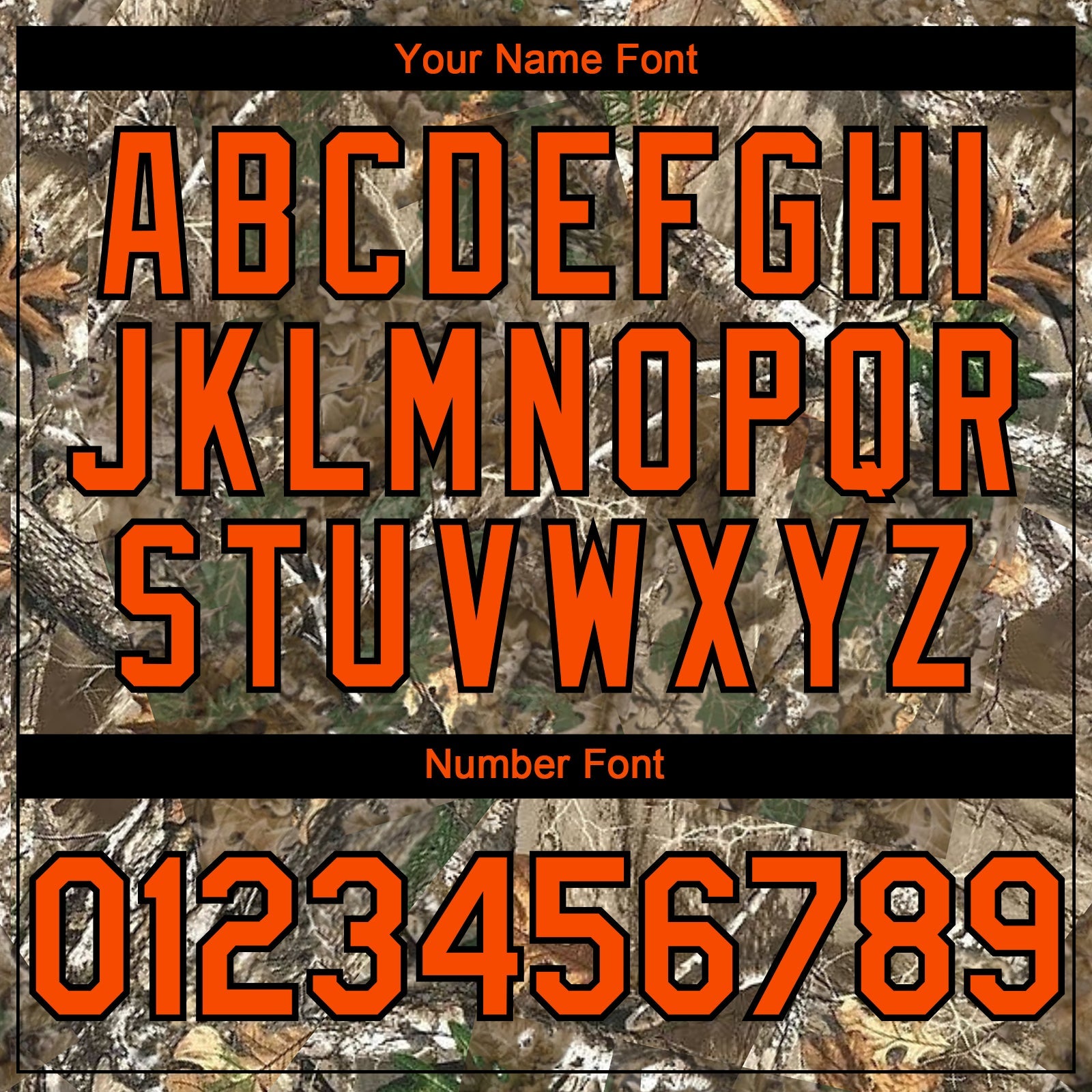 Custom Camo Orange-Black 3D Woodland Camo Authentic Salute To Service Authentic Baseball Jersey