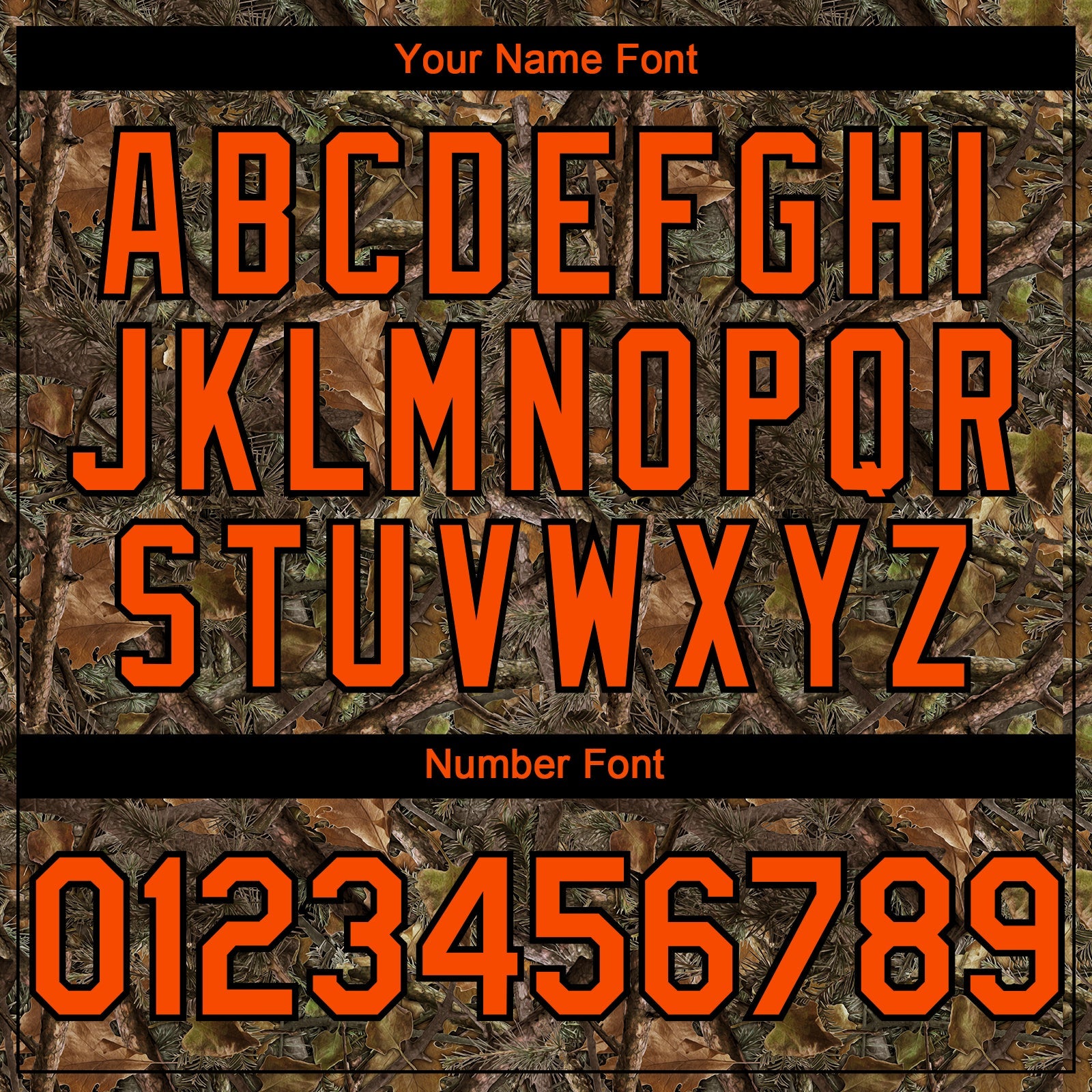 Custom Camo Orange-Black 3D Woodland Camo Authentic Salute To Service Authentic Baseball Jersey