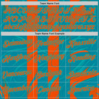 Custom Blue Orange-Aqua 3D Pattern Design Color Block Stripe Sportswear Performance T-Shirt