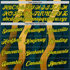 Custom Blue Yellow-Green 3D Pattern Design Color Block Sportswear Performance T-Shirt