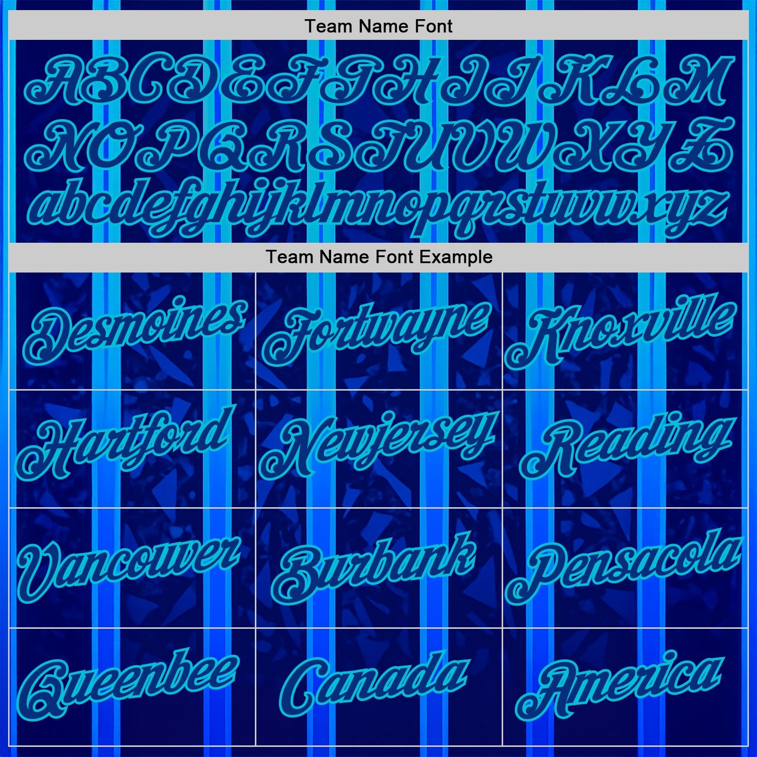 Custom Blue Royal-Lakes Blue 3D Pattern Design Classic Geometric Shape Stripe Sportswear Performance T-Shirt