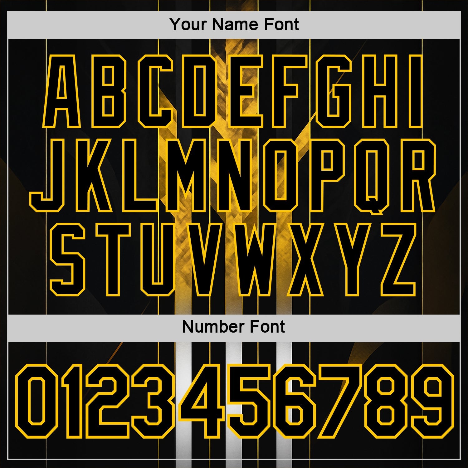 Custom Black Yellow 3D Pattern Design Germany Stripe Sportswear Performance T-Shirt