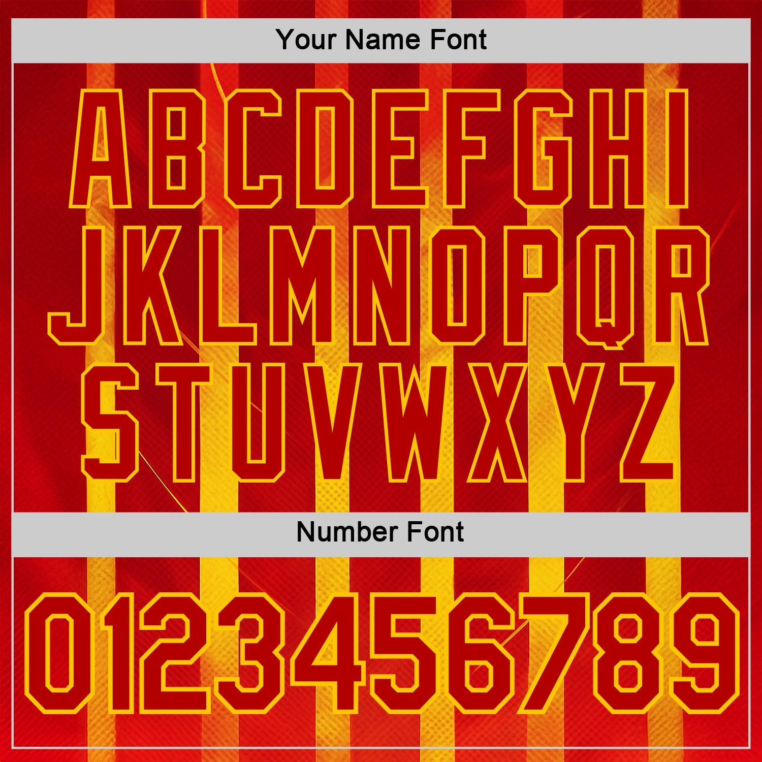 Custom Red Yellow 3D Pattern Design Spain Stripe Sportswear Performance T-Shirt