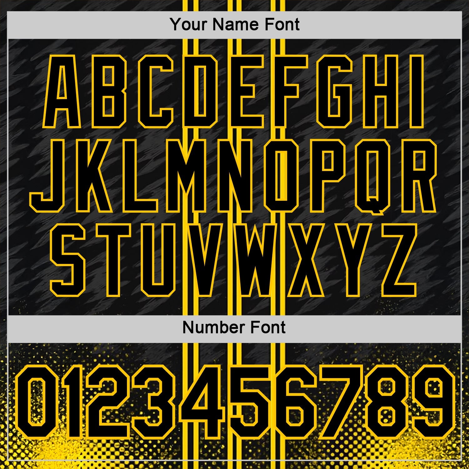 Custom Black Yellow 3D Pattern Design Germany Stripe Sportswear Performance T-Shirt