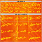 Custom Orange Yellow 3D Pattern Design Gradient Sportswear Performance T-Shirt