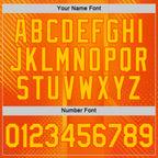 Custom Orange Yellow 3D Pattern Design Gradient Sportswear Performance T-Shirt