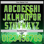 Custom Black Aurora Green-White 3D Halloween Spooky Zombies Scratch Authentic Baseball Jersey