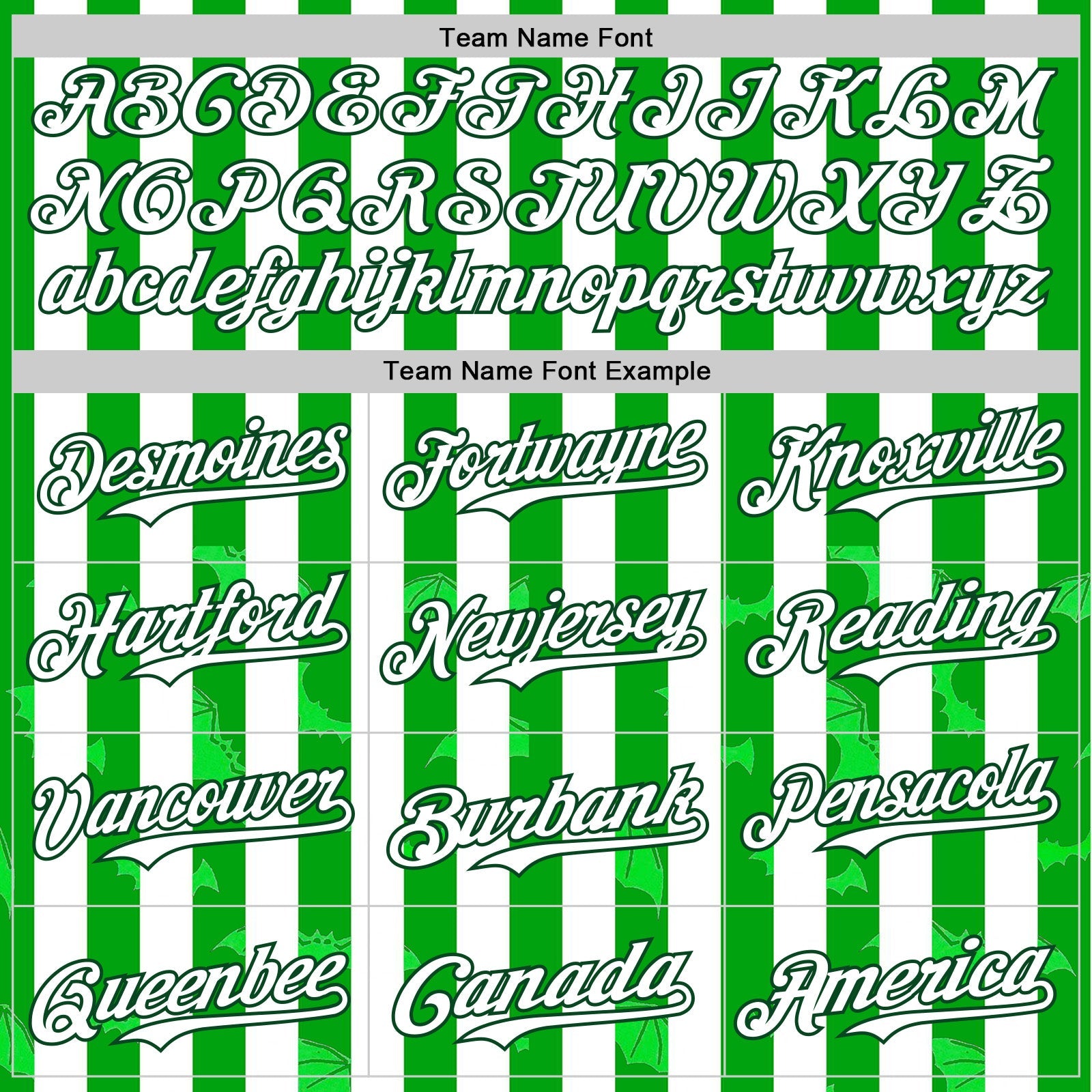 Custom White Green 3D Halloween Spooky Bat Stripe Authentic Baseball Jersey