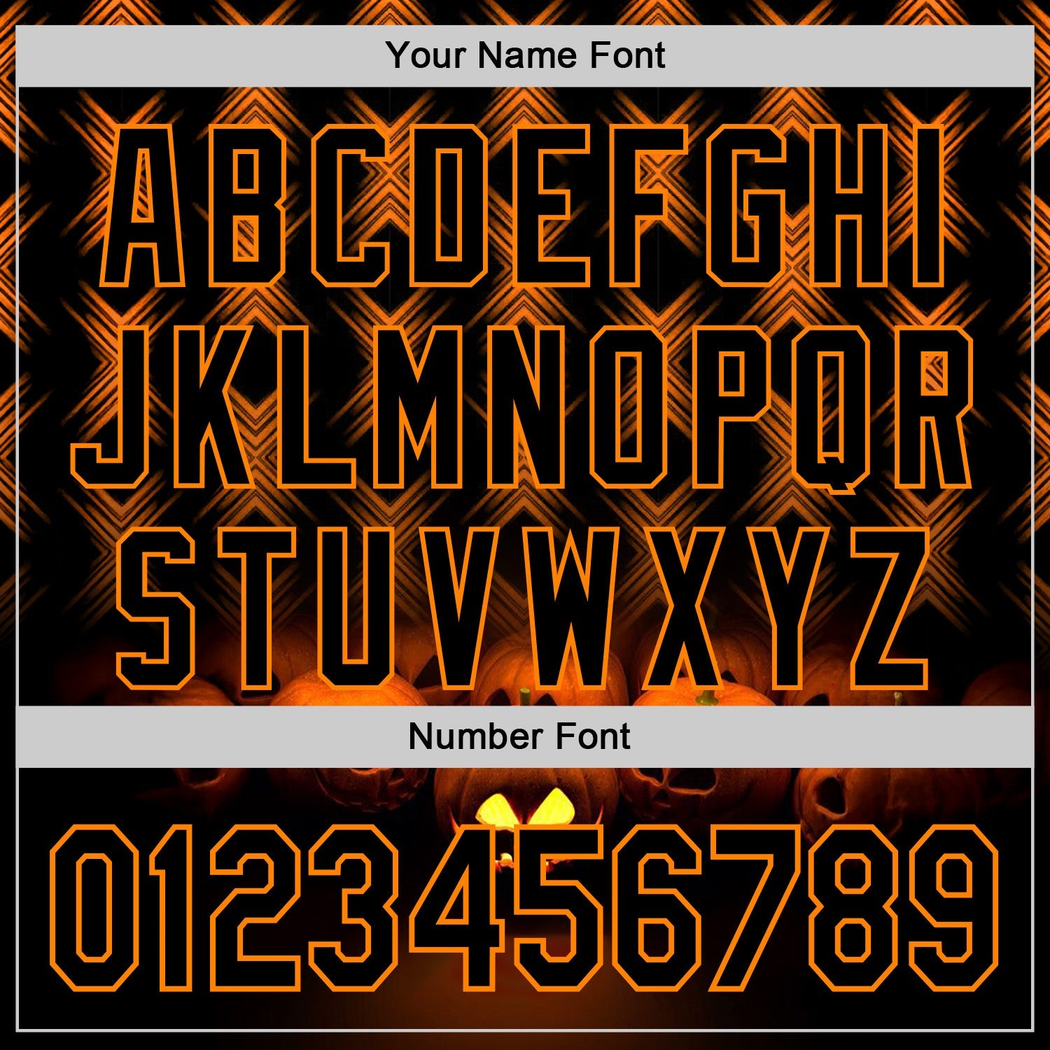 Custom Black Bay Orange 3D Halloween Spooky Pumpkin Stripe Authentic Baseball Jersey