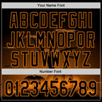 Custom Black Bay Orange 3D Halloween Spooky Pumpkin Authentic Baseball Jersey