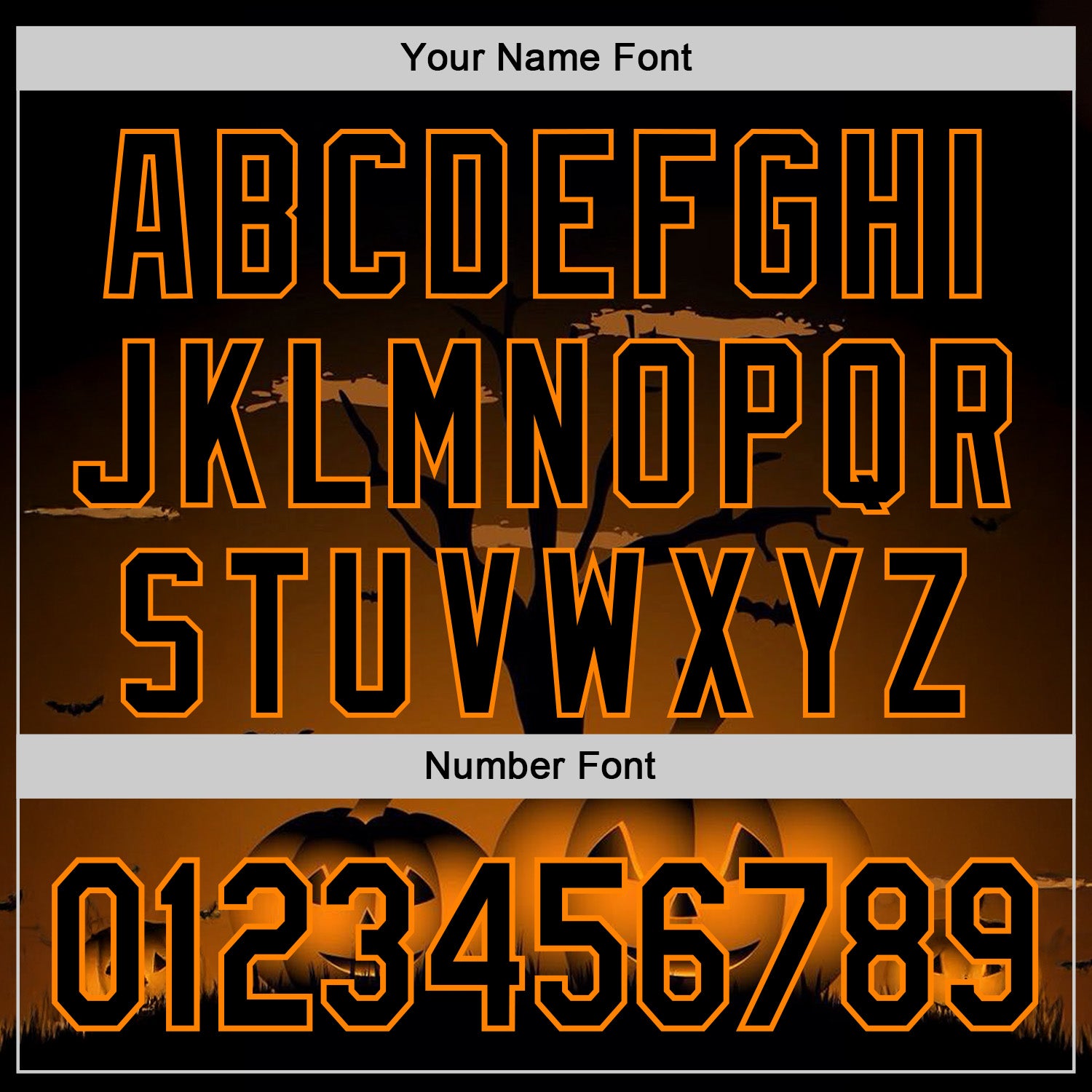 Custom Black Bay Orange 3D Halloween Spooky Pumpkin Authentic Baseball Jersey