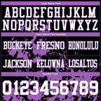Custom Black White-Medium Purple 3D Pattern Splash Authentic Football Jersey