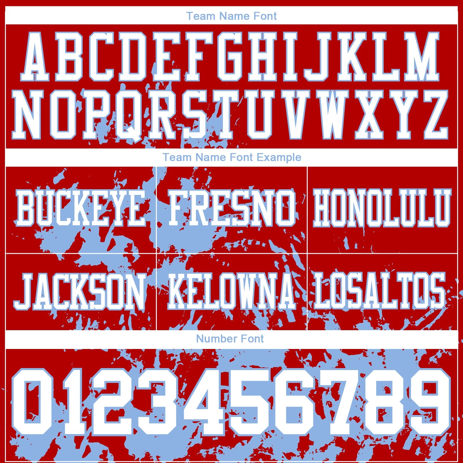 Custom Red White-Light Blue 3D Pattern Splash Authentic Football Jersey