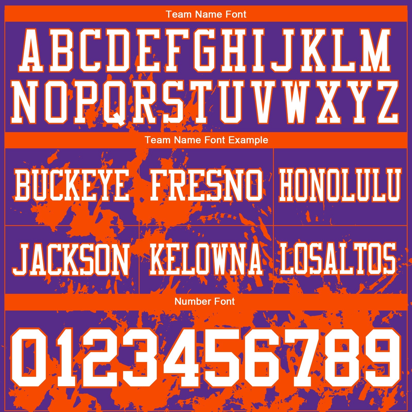 Custom Purple White-Orange 3D Pattern Splash Authentic Football Jersey