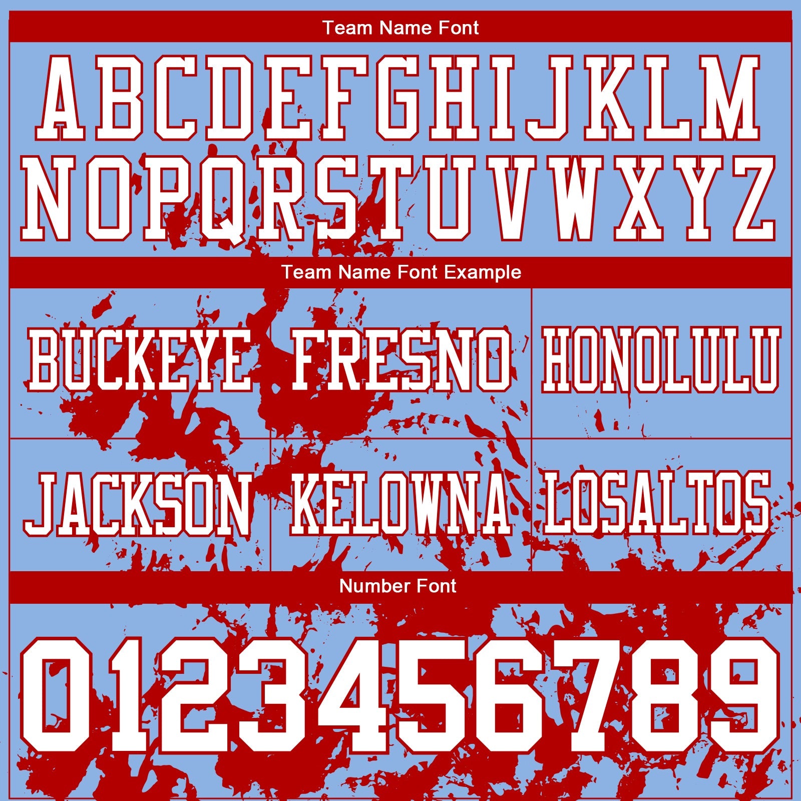 Custom Light Blue White-Red 3D Pattern Splash Authentic Football Jersey